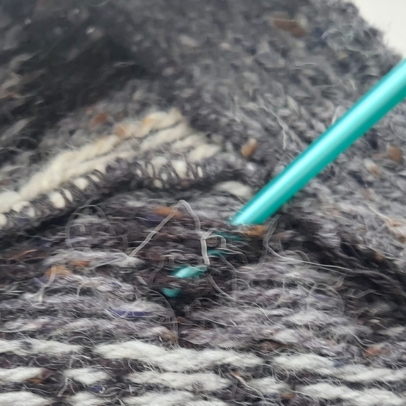 Milano Sport Women's Vest Grey/Cream Sz Small Argyle/Aztec/Fair Isle Pattern VTG - Picture 10 of 11